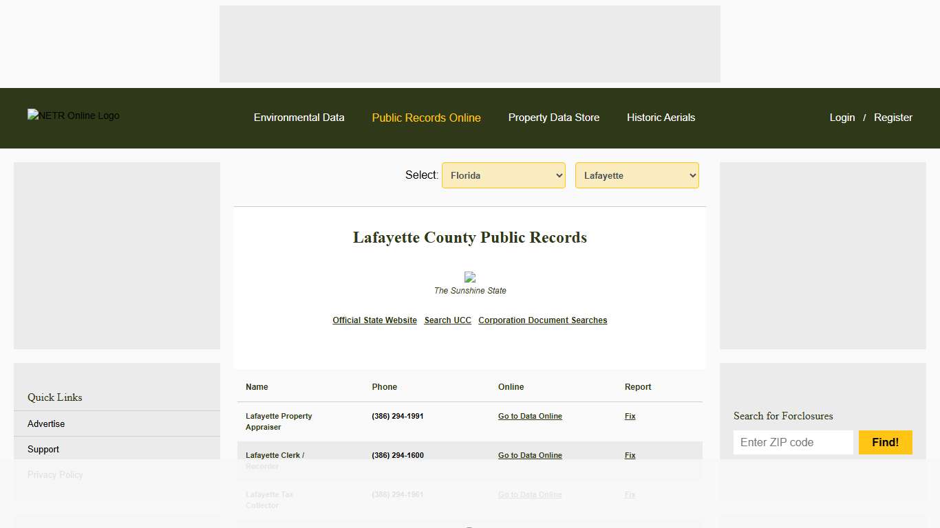 NETR Online • Lafayette • Lafayette Public Records, Search Lafayette Records, Lafayette Property Tax, Florida Property Search, Florida Assessor